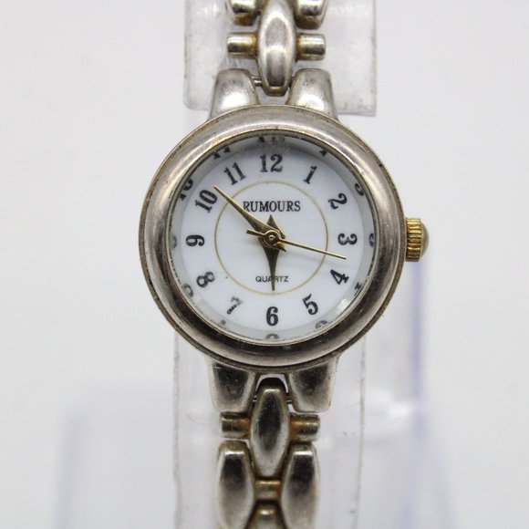 Vintage Rumors Watch Women Silver Tone Stainless Steel Classic White Quartz Dial - Picture 3 of 8